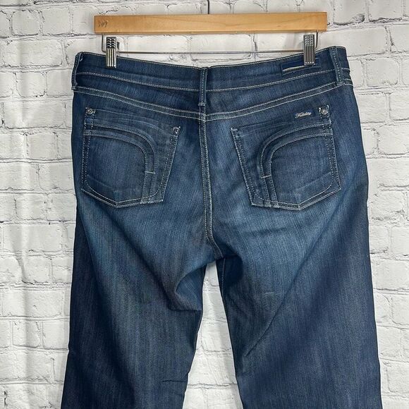 Fidelity Denim Belladonna Jeans Womens 32 Mid Rise Dark Wash Denim Jason Trotzuk - Picture 5 of 12